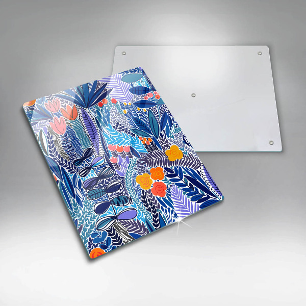 Üveg vágódeszka Festett rét