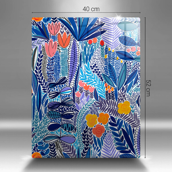 Üveg vágódeszka Festett rét