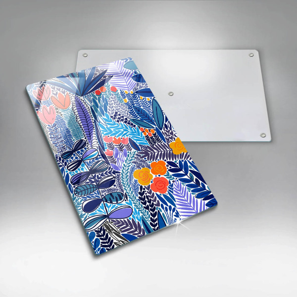 Üveg vágódeszka Festett rét