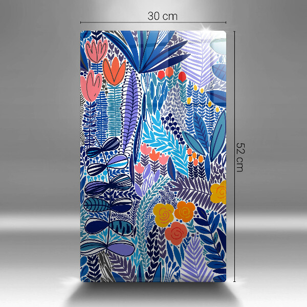 Üveg vágódeszka Festett rét