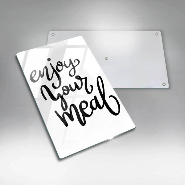 Üveg vágódeszka Enjoy your meal