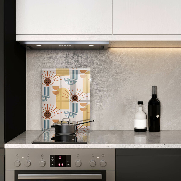 Üveg vágódeszka Boho szem minta