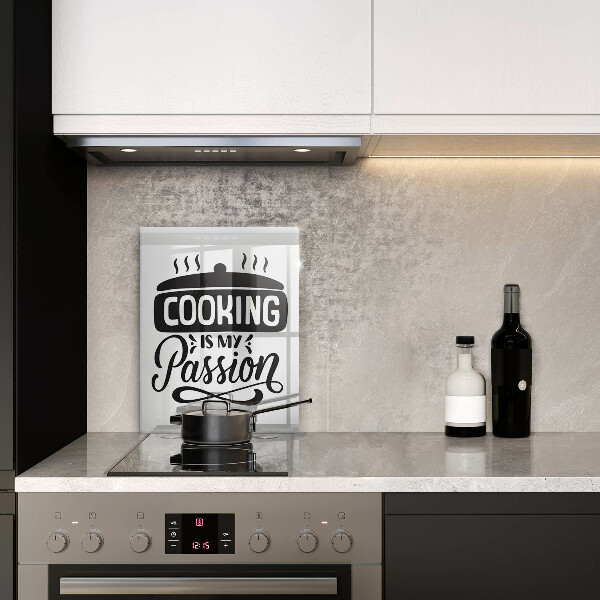 Üveg vágódeszka Cooking is my passion