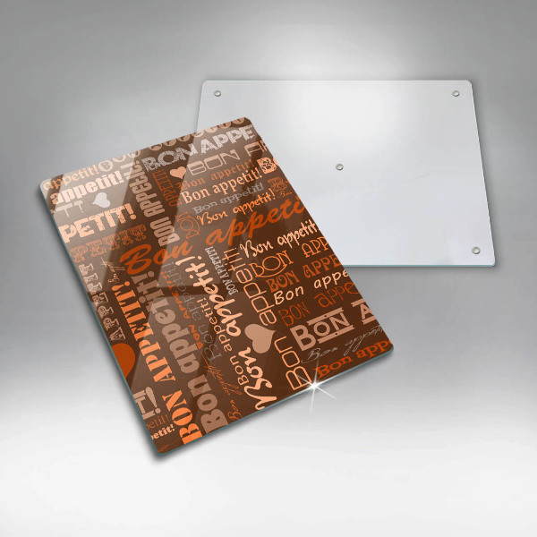 Üveg vágódeszka Bon appetit
