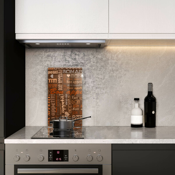 Üveg vágódeszka Bon appetit