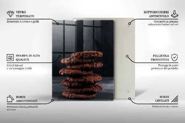 Üveg vágódeszka Csokoládés sütemények