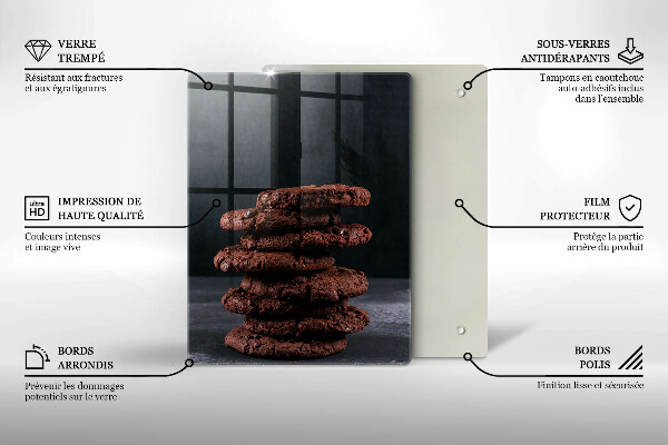 Üveg vágódeszka Csokoládés sütemények