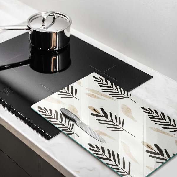 Üveg vágódeszka Boho növények