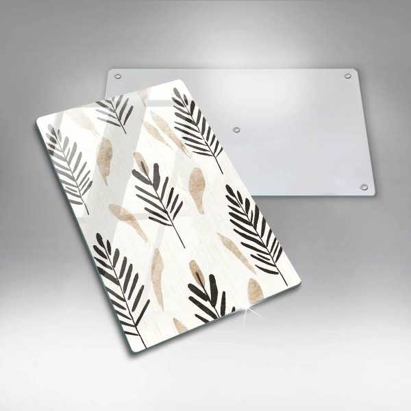 Üveg vágódeszka Boho növények