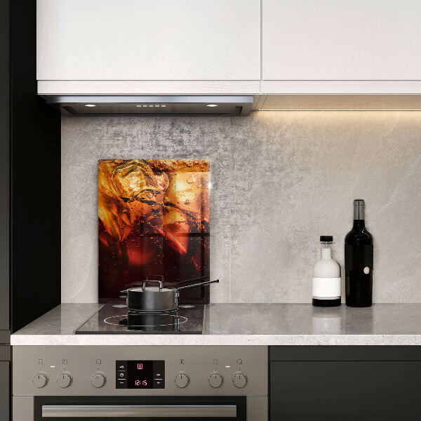 Üveg vágódeszka Cola ital jéggel