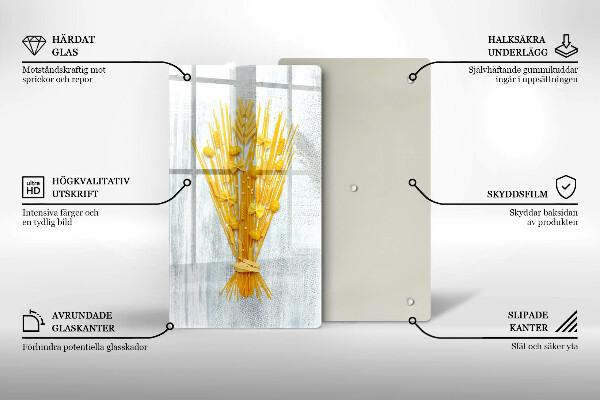 Üveg vágódeszka Tészta