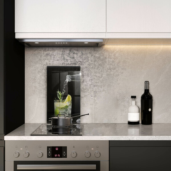 Üveg vágódeszka Egy pohár vizet