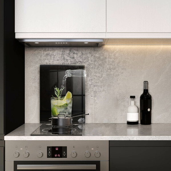 Üveg vágódeszka Egy pohár vizet