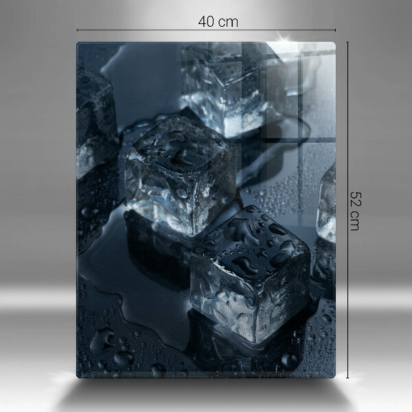 Üveg vágódeszka Hideg jégkockák