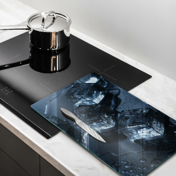 Üveg vágódeszka Hideg jégkockák