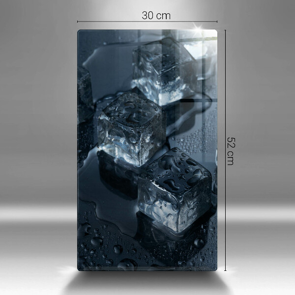 Üveg vágódeszka Hideg jégkockák