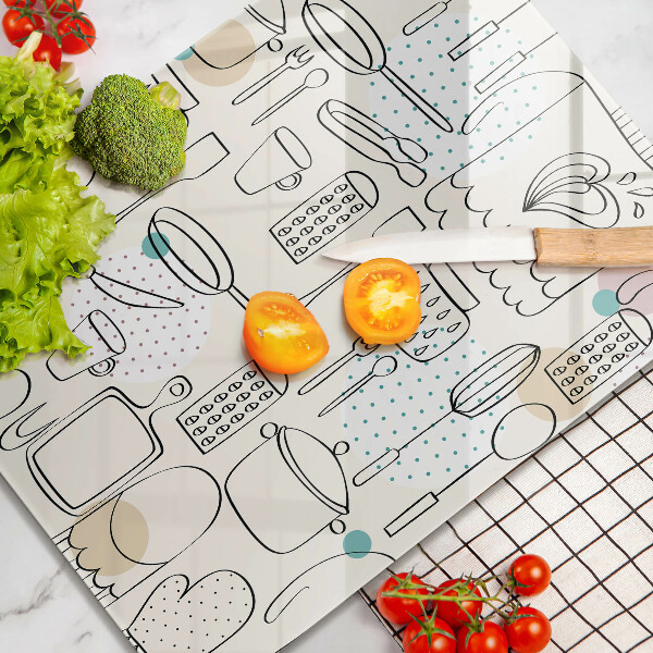 Üveg vágódeszka Konyhai kiegészítők