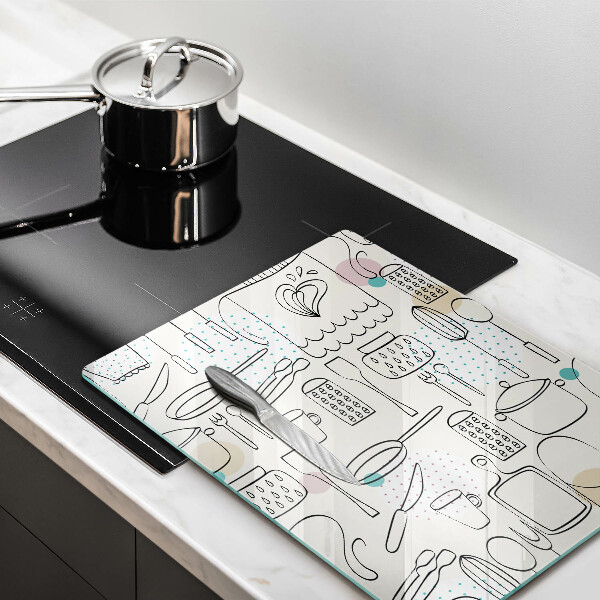 Üveg vágódeszka Konyhai kiegészítők