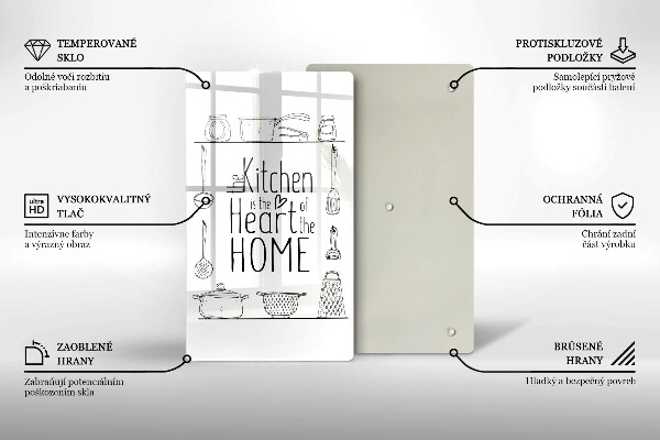 Üveg vágódeszka Felirat mondat