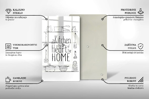 Üveg vágódeszka Felirat mondat