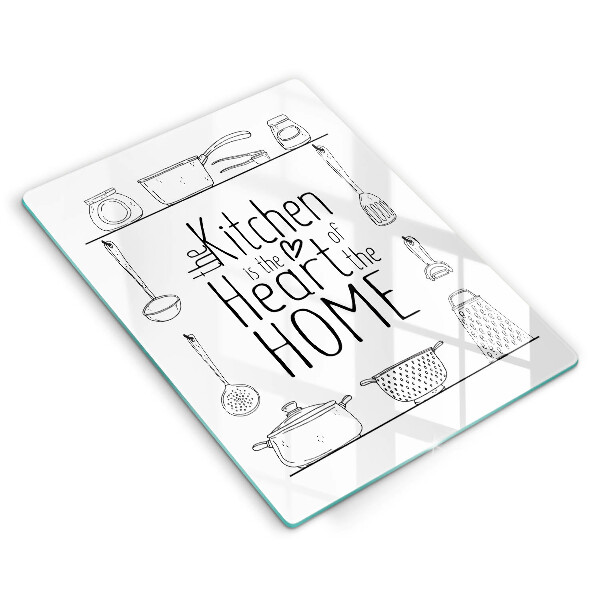 Üveg vágódeszka Felirat mondat