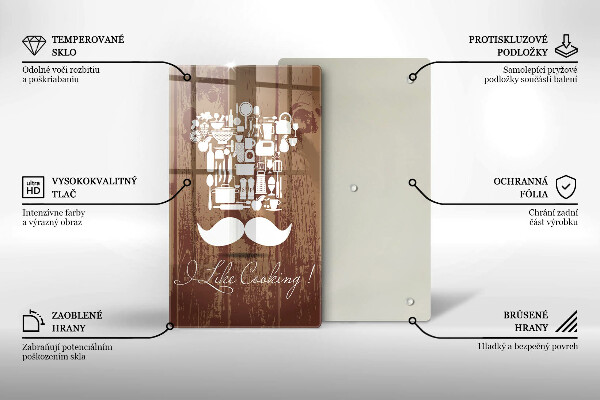 Üveg vágódeszka I like cooking