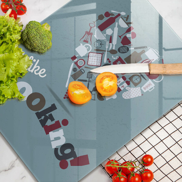 Üveg vágódeszka I like cooking