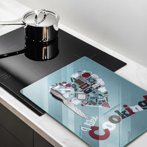 Üveg vágódeszka I like cooking