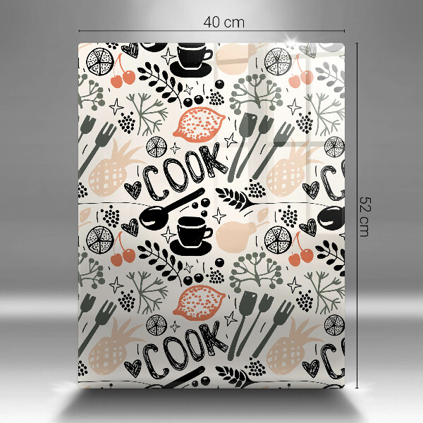 Üveg vágódeszka Rajzfilm konyhai motívum