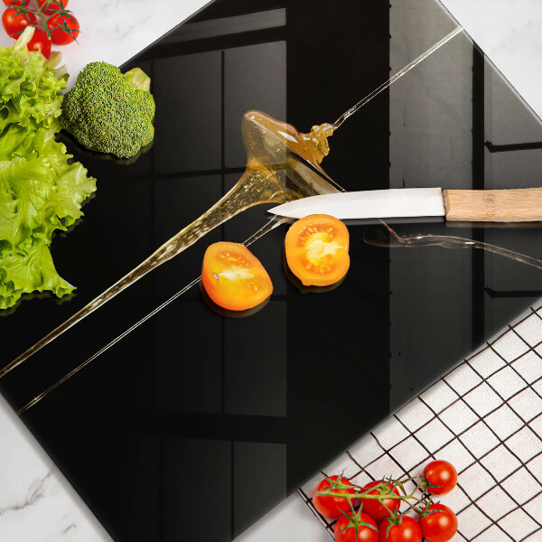 Üveg vágódeszka Egy teáskanál mézet