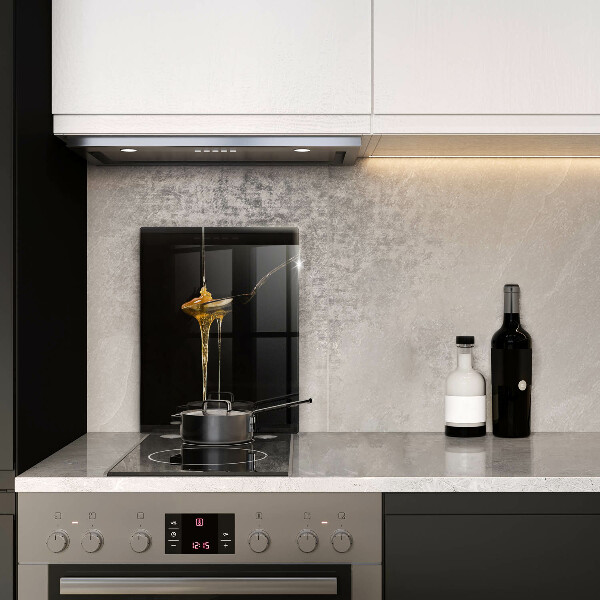 Üveg vágódeszka Egy teáskanál mézet