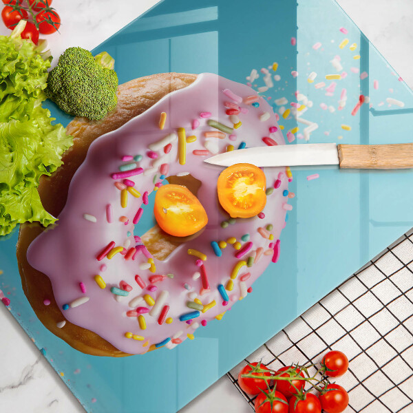 Üveg vágódeszka Fánk fánk