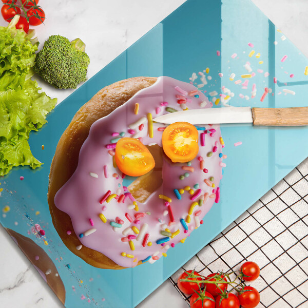 Üveg vágódeszka Fánk fánk