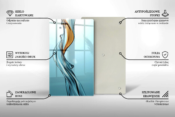 Üveg vágódeszka Vízsugár