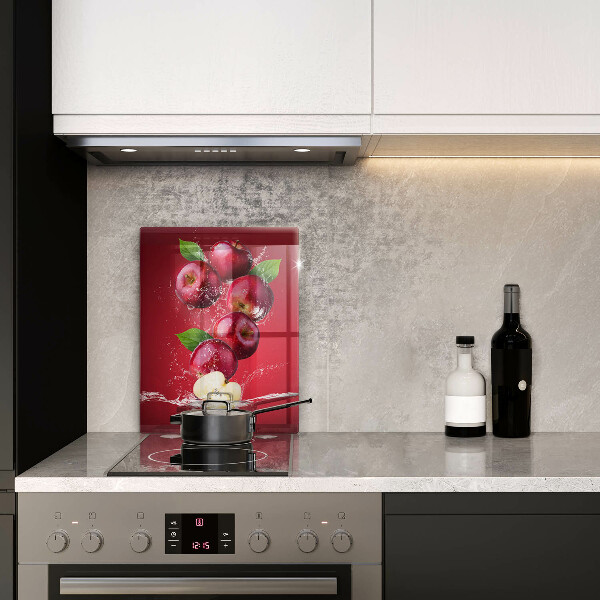 Üveg vágódeszka Lédús alma vízben