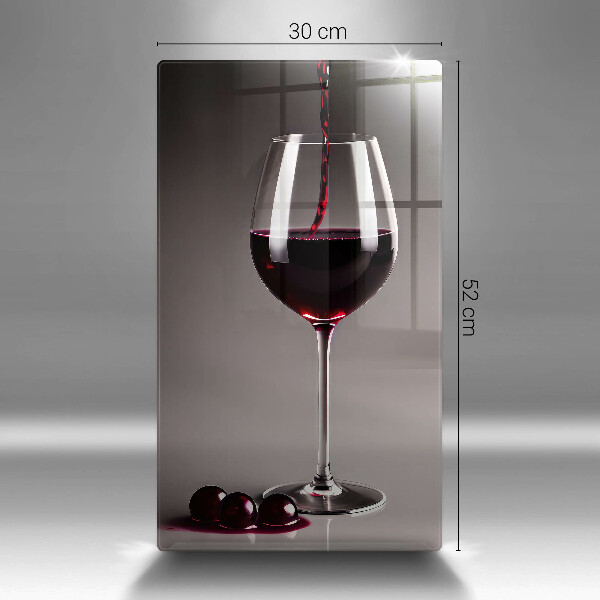 Üveg vágódeszka Üveg és szőlő