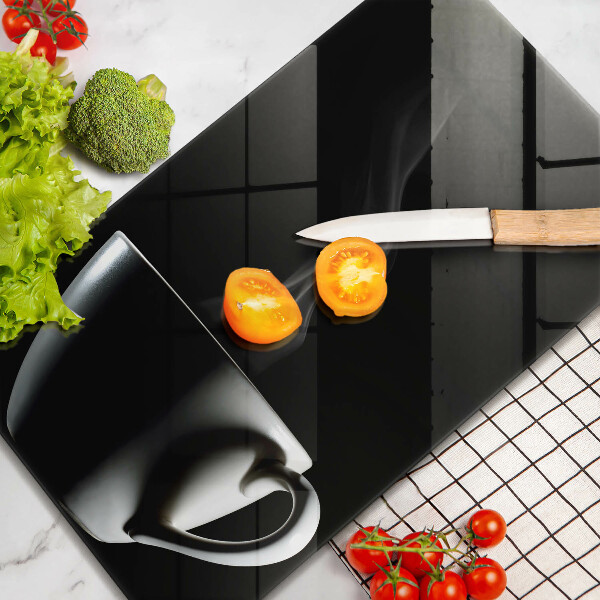 Üveg vágódeszka Egy csésze tea