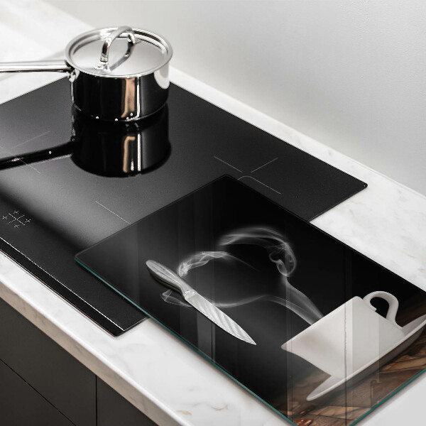 Üveg vágódeszka Kávéscsésze szív