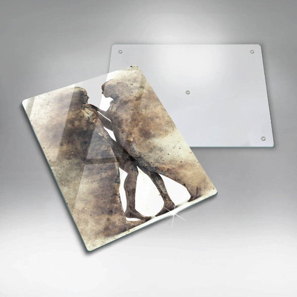 Üveg vágódeszka Szerelmes emberek teste