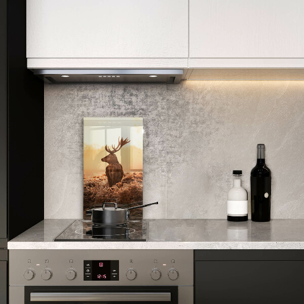 Üveg vágódeszka Szarvas a mezőn