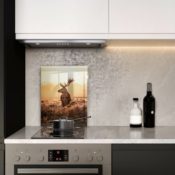 Üveg vágódeszka Szarvas a mezőn