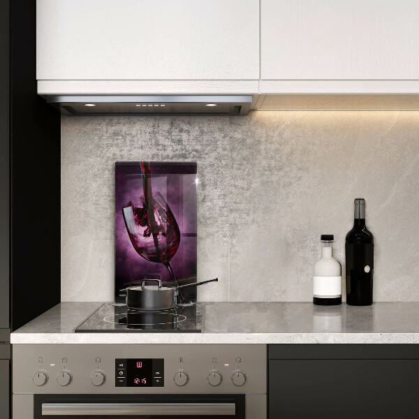 Üveg vágódeszka Egy pohár bor