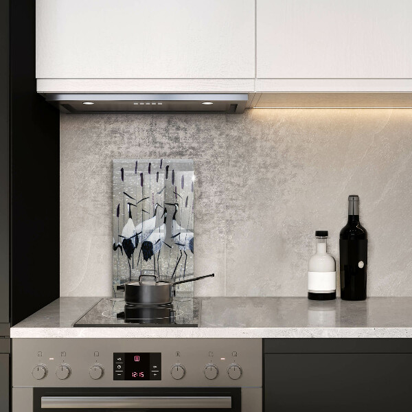 Üveg vágódeszka Japán daruk