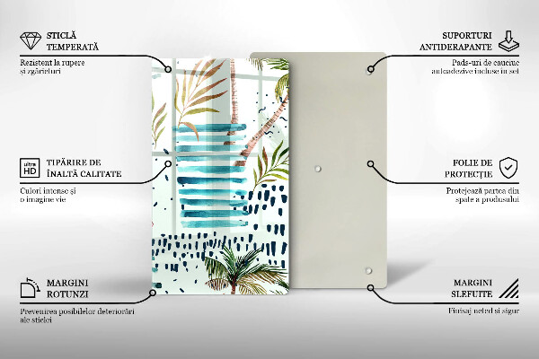 Üveg vágódeszka Ünnepi illusztrációk