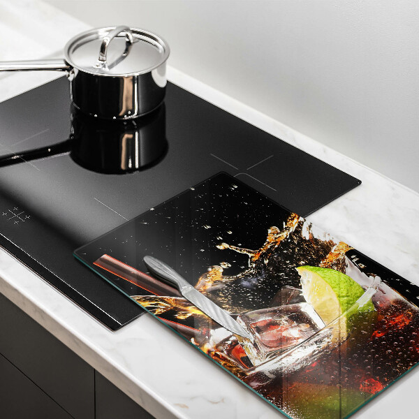 Üveg vágódeszka Igyál jéggel