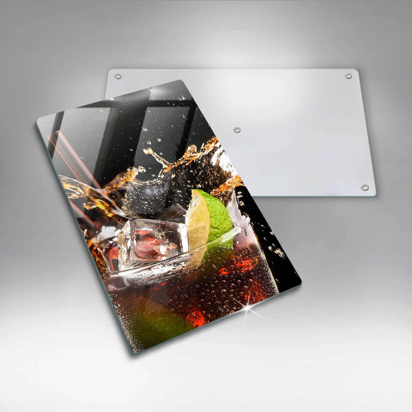 Üveg vágódeszka Igyál jéggel