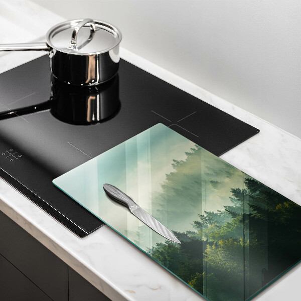 Üveg vágódeszka Tájkép az erdőre