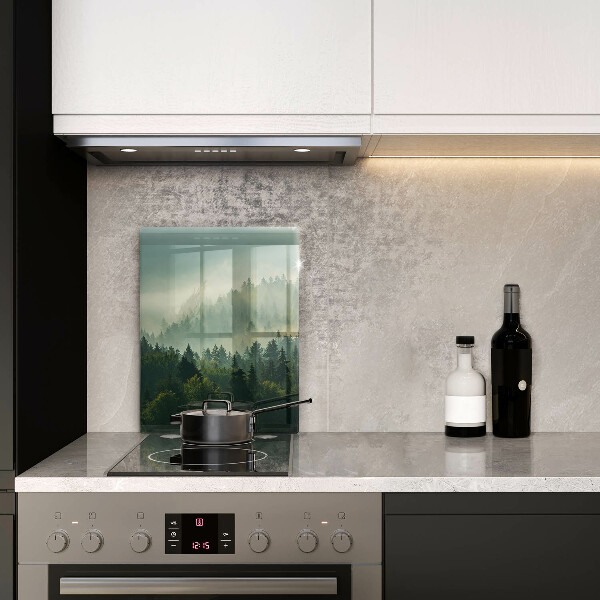 Üveg vágódeszka Tájkép az erdőre