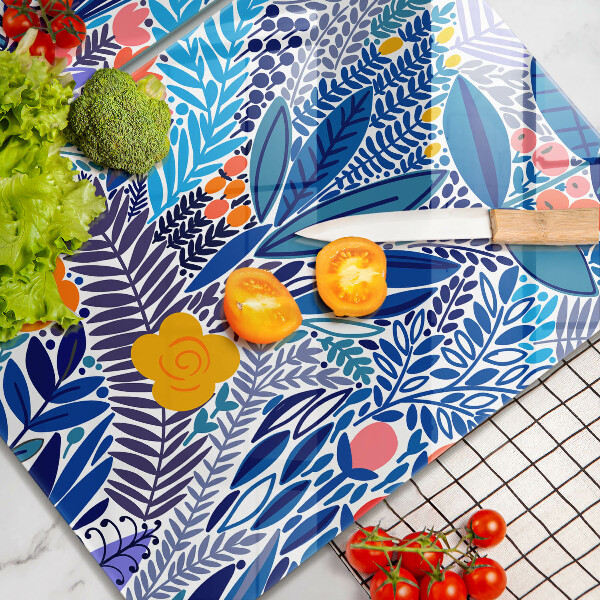 Üveg vágódeszka Festett rét