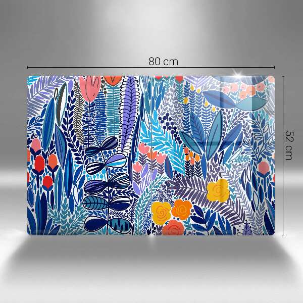 Üveg vágódeszka Festett rét